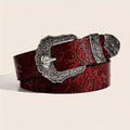 Ceinture bohème imprimée style western cowgirl pour femme (1 pièce), résistante et idéale au quotidien pour Halloween, l'été, l'école et l'automne.