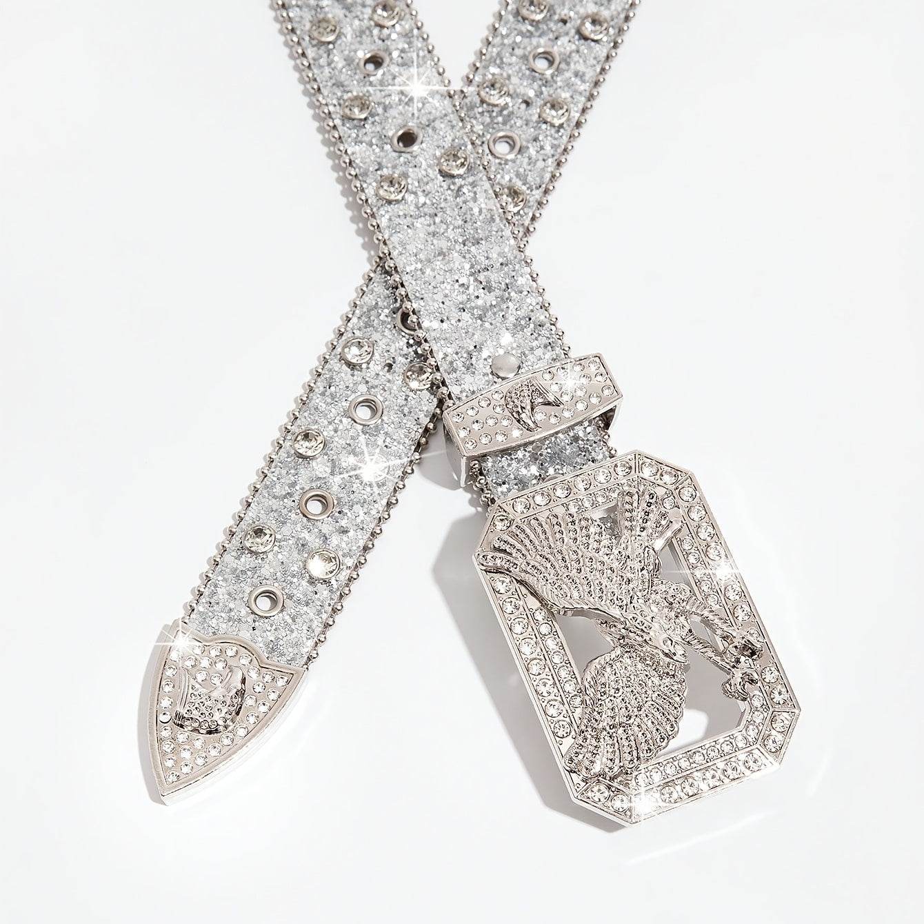 Nox Rhinestone Belt Buckle