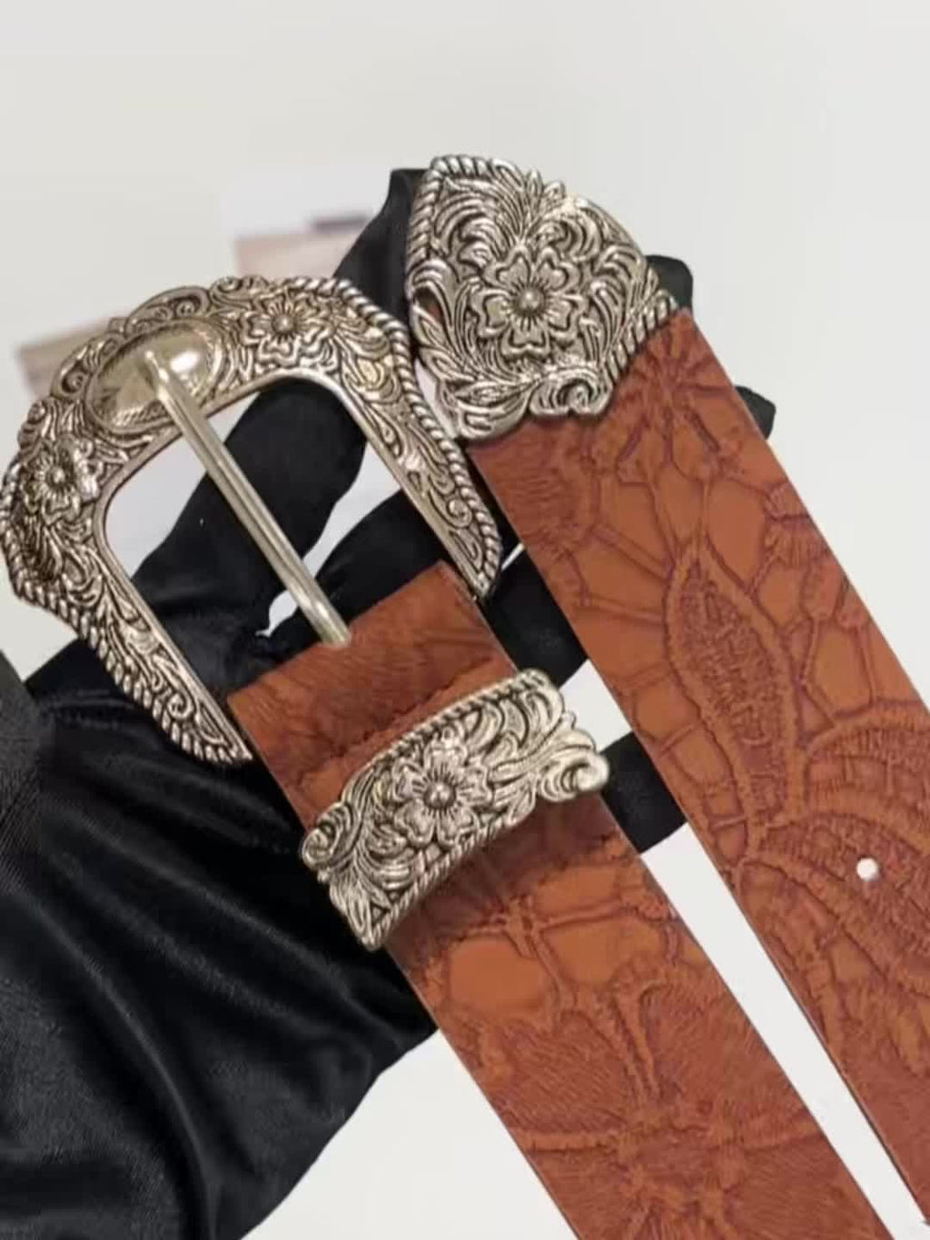 Ceinture bohème imprimée style western cowgirl pour femme (1 pièce), résistante et idéale au quotidien pour Halloween, l'été, l'école et l'automne.
