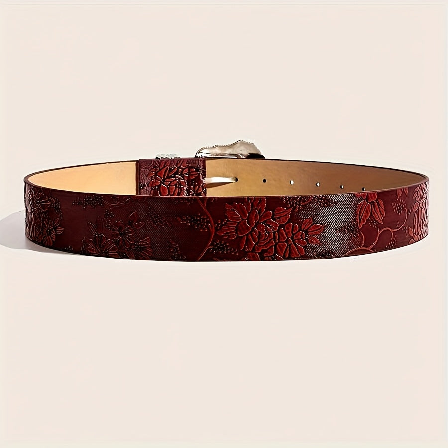 Ceinture bohème imprimée style western cowgirl pour femme (1 pièce), résistante et idéale au quotidien pour Halloween, l'été, l'école et l'automne.