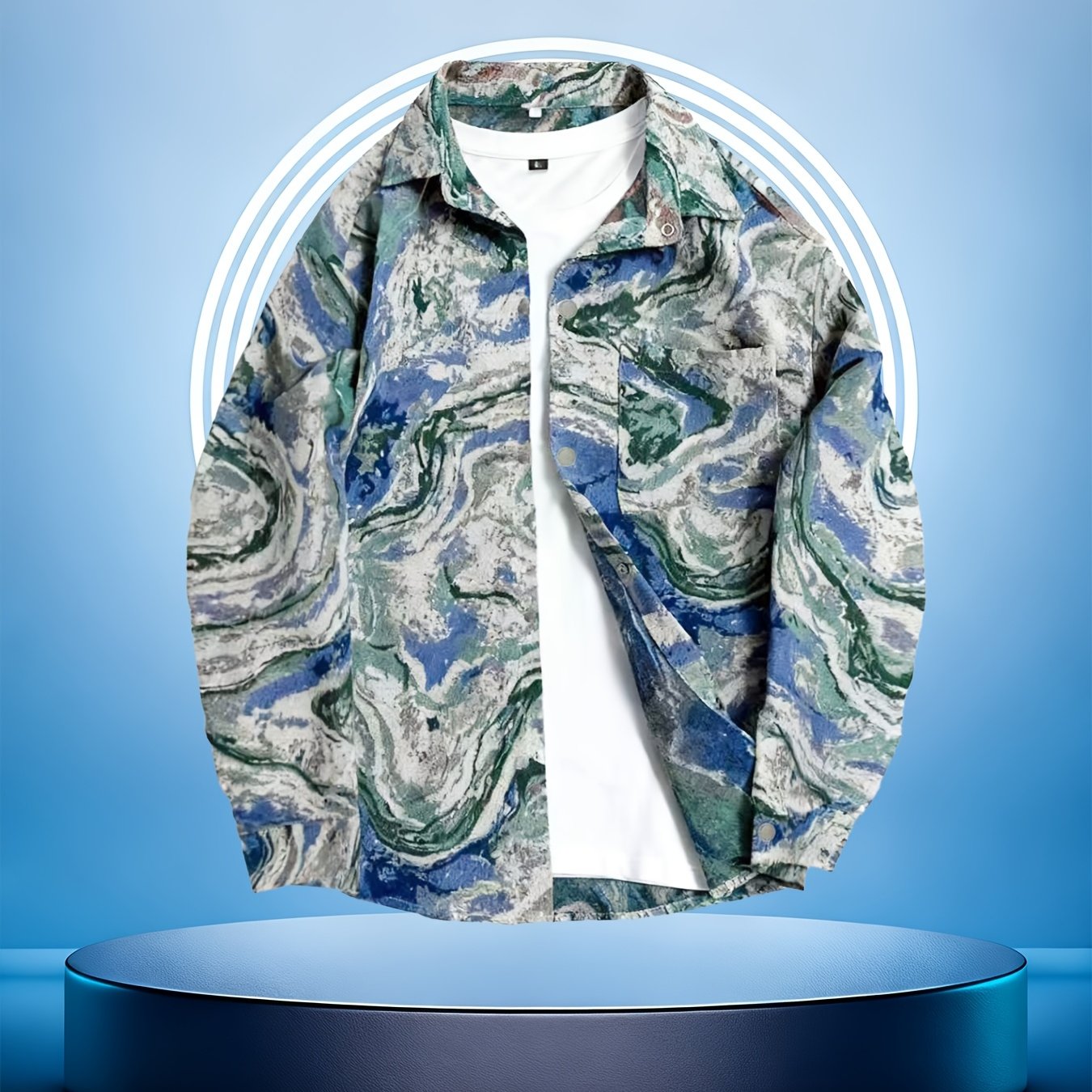 Veste Chemise Homme Vintage Américaine Ours Tissé, Chemise Décontractée Tendance Haut de Gamme pour l'Automne
