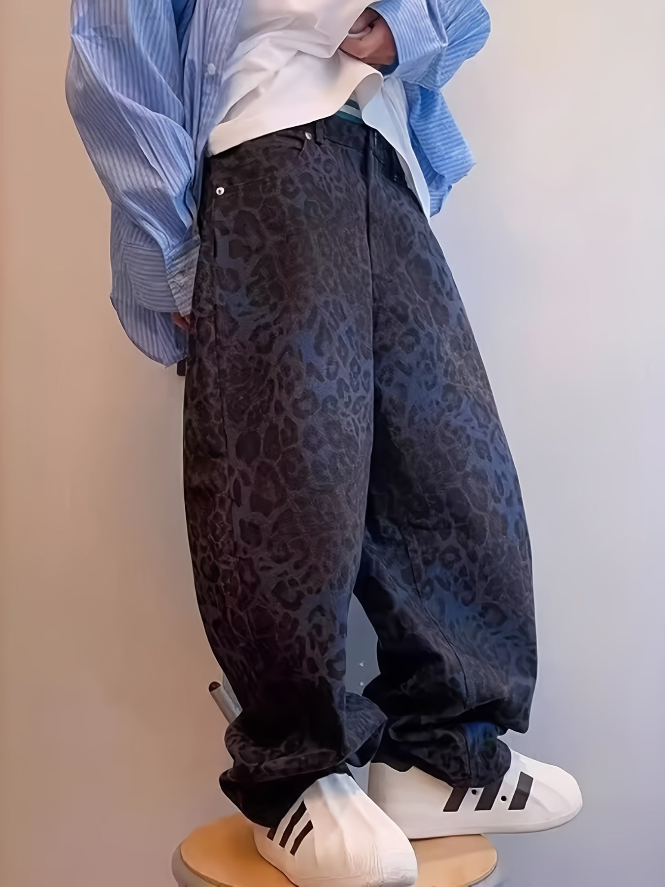 Pantalon long imprimé décontracté pour homme