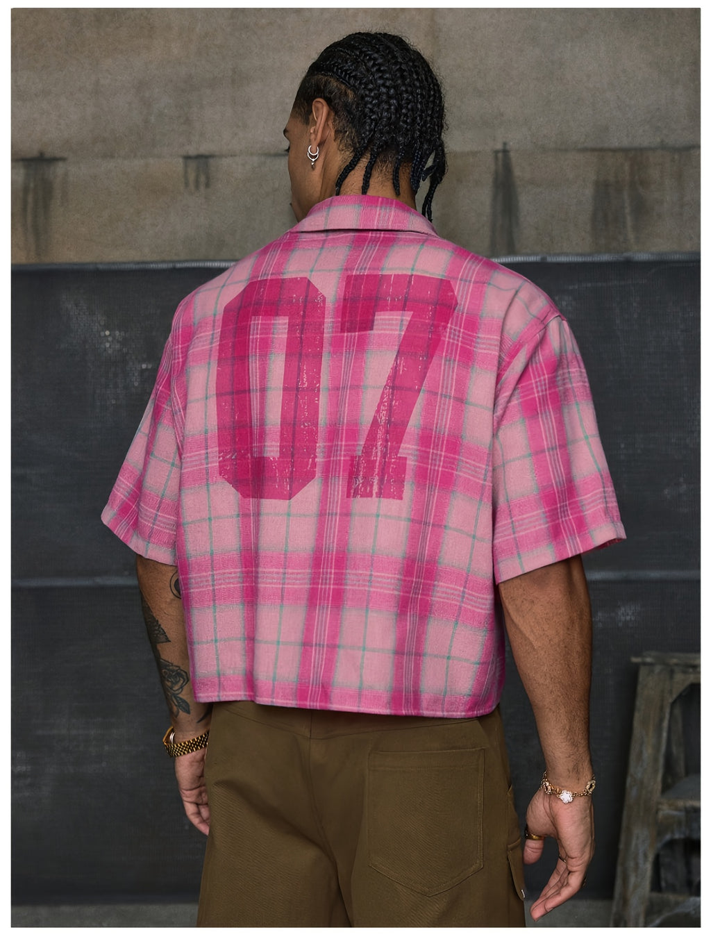 Chemise décontractée à manches courtes et imprimé patchwork, coupe ample, col à revers, plusieurs tailles pour homme