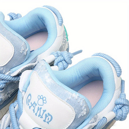 Unisex Skateboarding Shoes Non-Slip Versatile Thick Sole Flat Sneakers New Trendy Outdoor Sports Shoes Fashionable High-End Boarding Shoes Suitable for Skating, Street, Fitness