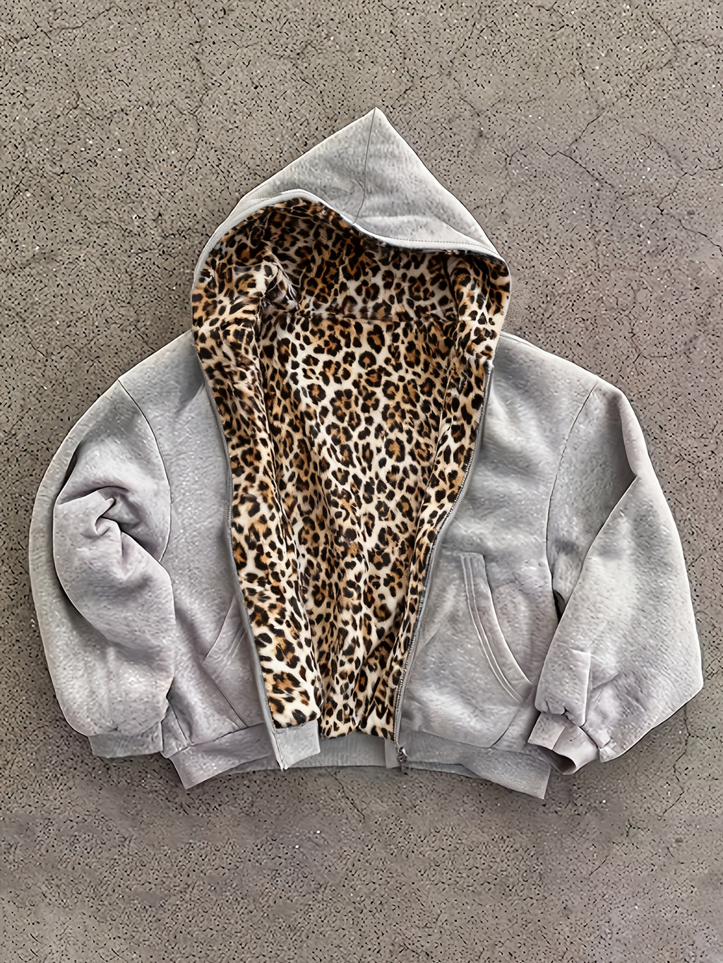 Phantom Leopard Zip Hoodie