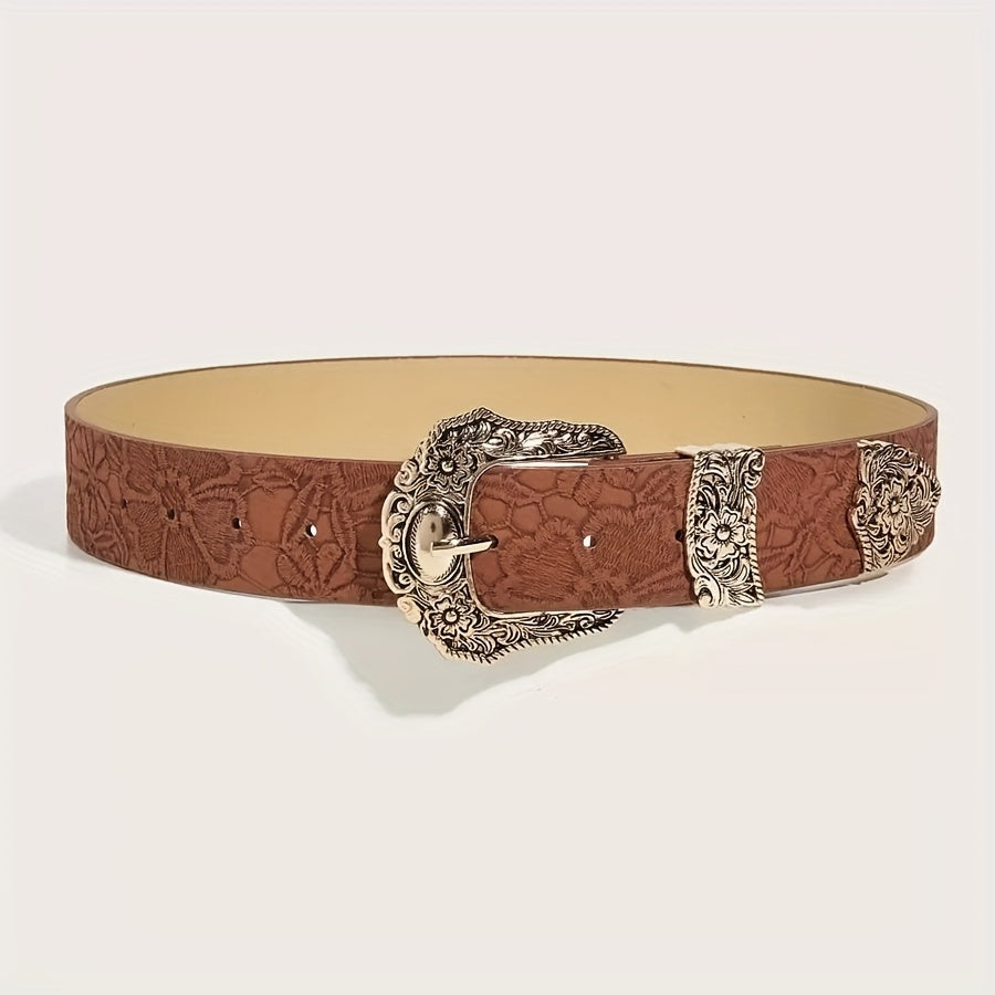 Ceinture bohème imprimée style western cowgirl pour femme (1 pièce), résistante et idéale au quotidien pour Halloween, l'été, l'école et l'automne.