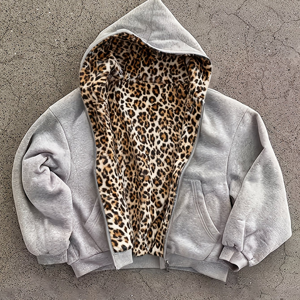 Phantom Leopard Zip Hoodie