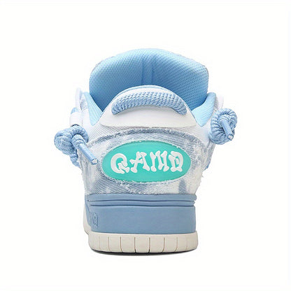 Unisex Skateboarding Shoes Non-Slip Versatile Thick Sole Flat Sneakers New Trendy Outdoor Sports Shoes Fashionable High-End Boarding Shoes Suitable for Skating, Street, Fitness