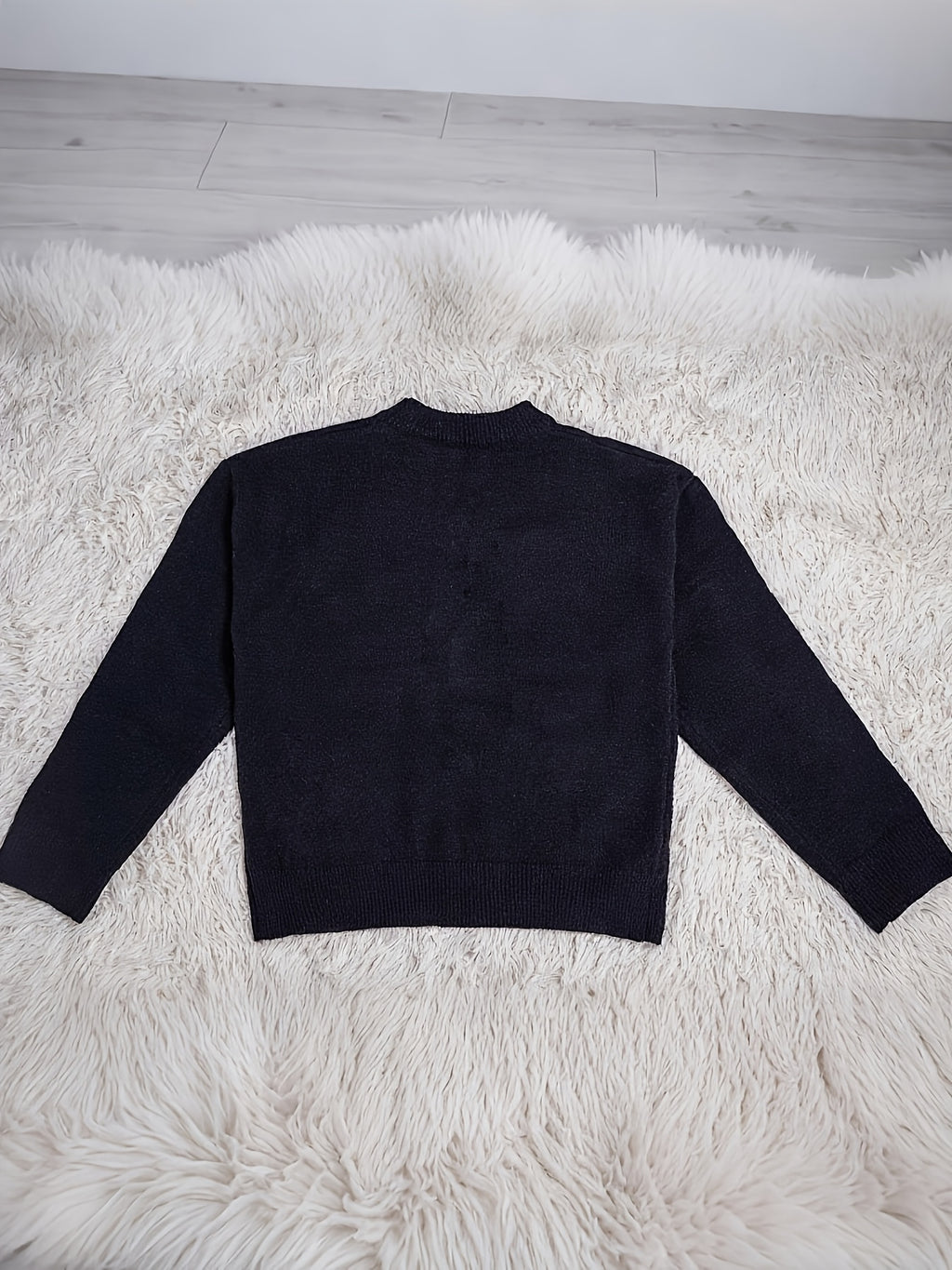 Pull femme Halloween et Noël - Pull graphique visage noir et blanc, pull doux au quotidien pour les tenues de fête d'Halloween, cadeaux de Noël - Pull chic et décontracté toute l'année pour femme, pull de fêtes, tenue festive, motif géométrique