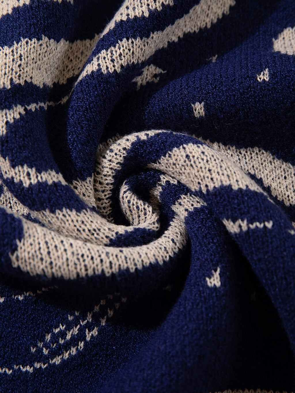 Nouveau pull en maille à manches longues et col rond pour homme, style rétro américain décontracté, imprimé Cupidon et ciel étoilé, idéal pour l'automne et l'hiver.