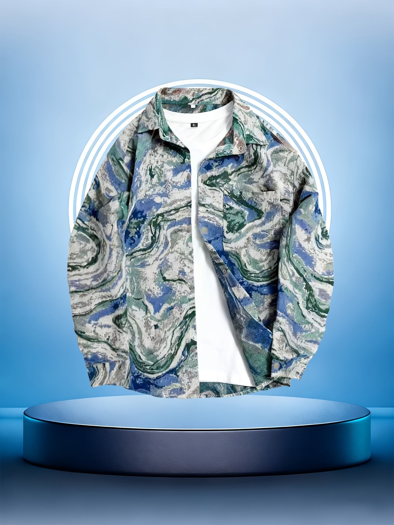 Veste Chemise Homme Vintage Américaine Ours Tissé, Chemise Décontractée Tendance Haut de Gamme pour l'Automne