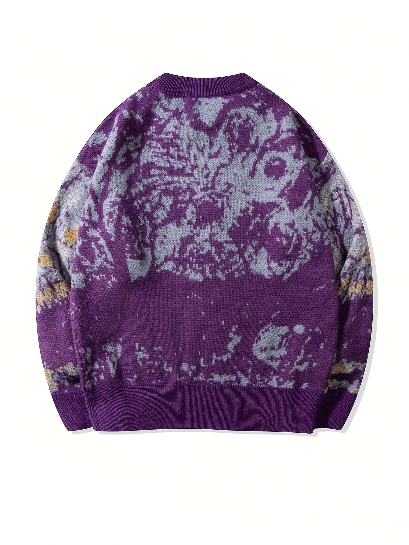 Pull unisexe à col rond et col rond, coupe ample et décontractée, idéal pour le printemps, l'automne et l'hiver. Haut en maille polyvalent.