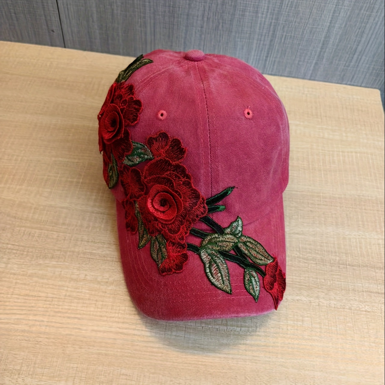 Women's Fashion Sports Baseball Cap, Exaggerated Floral Design, Outdoor Hat, Snapback