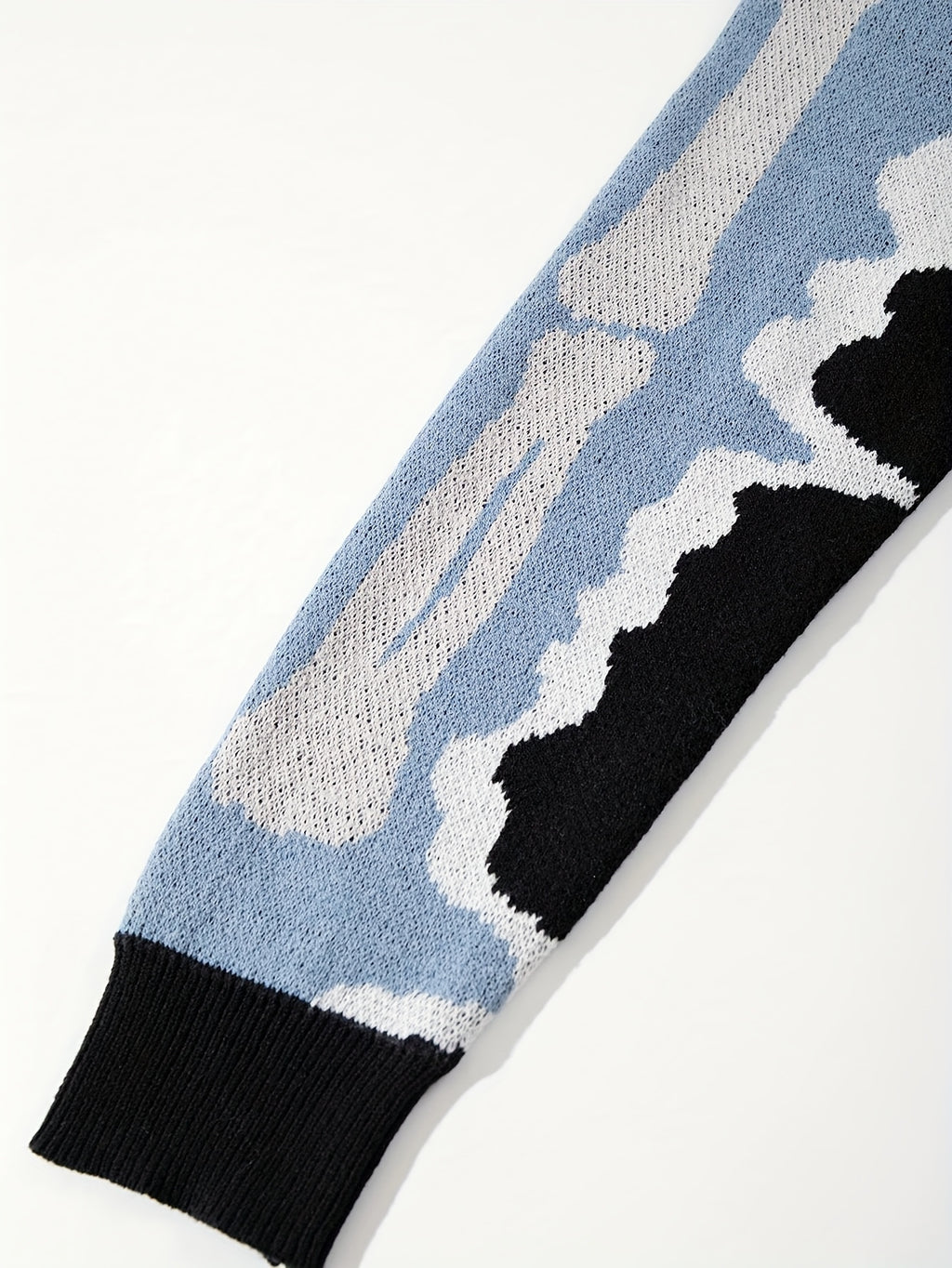 Nouveau pull unisexe décontracté style printemps-automne-hiver, idéal pour les trajets quotidiens, tendance et amusant, en maille jacquard à motif tête de mort, sans manches et col rond.