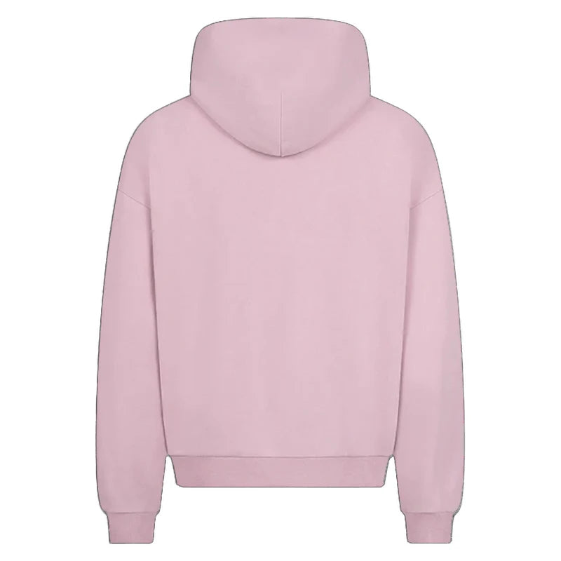 Sweat à capuche de survêtement couleur unie style streetwear