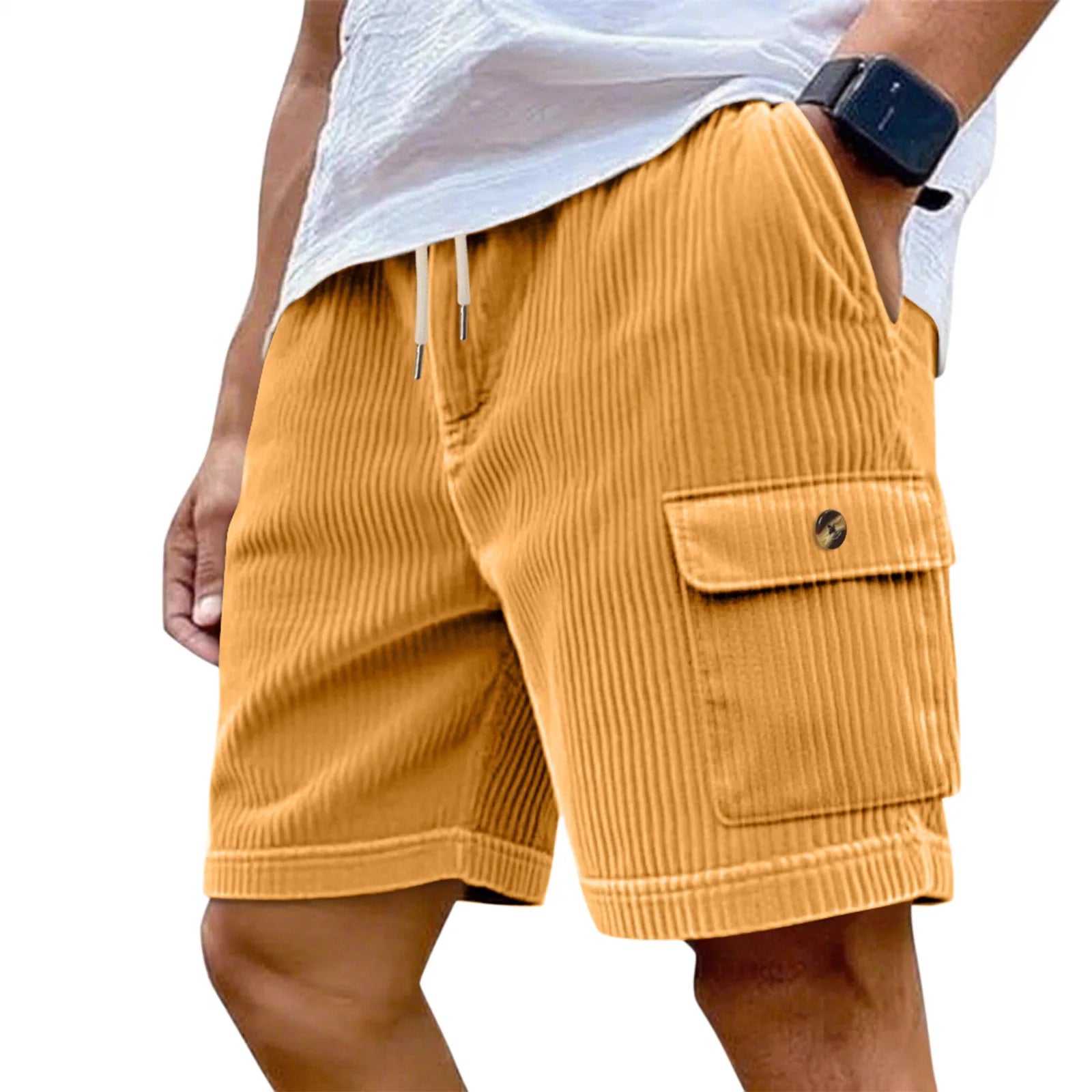 Corduroy Cargo Shorts