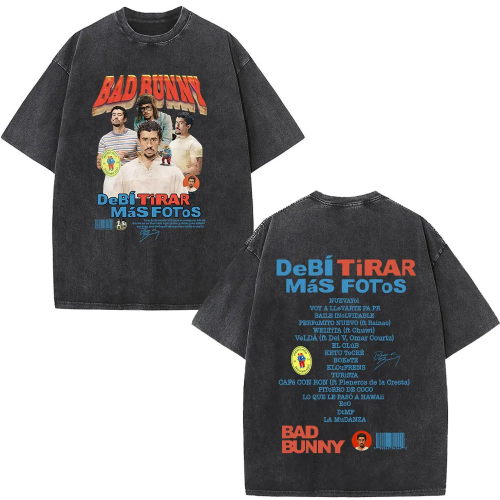 Washed Vintage Bad Bunny Tee`s