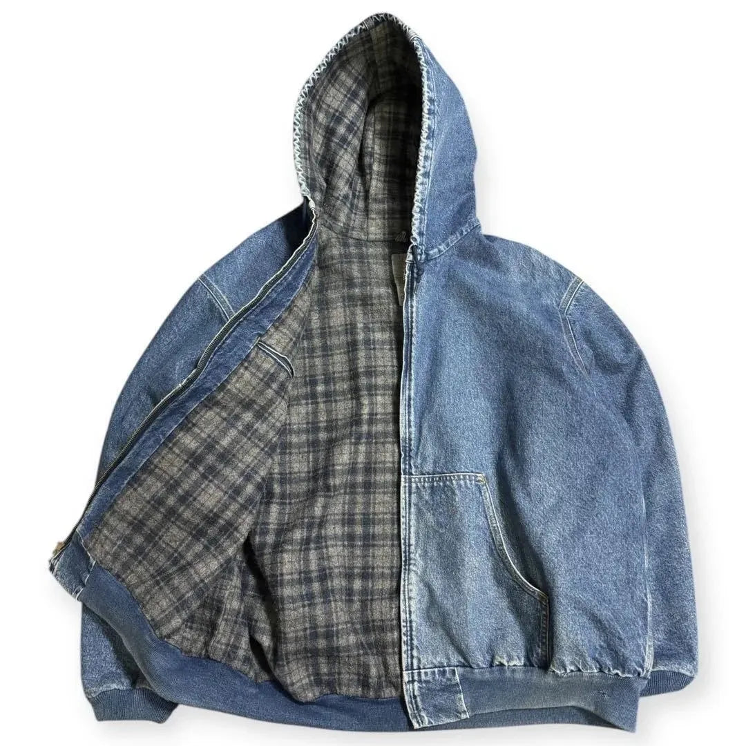 Y2K Vintage Oversized Cherry Blossom Embroidered Hoodie