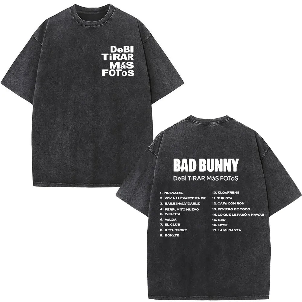 Washed Vintage Bad Bunny Tee`s