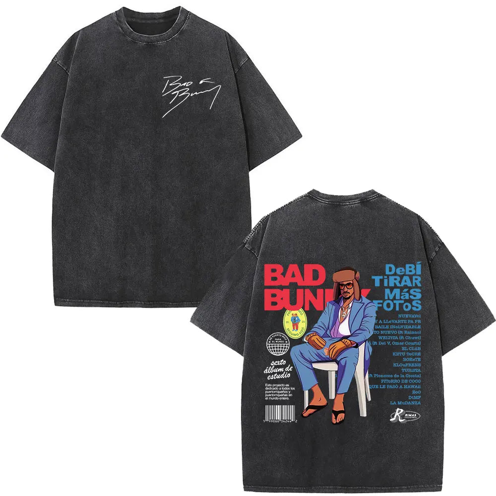 Washed Vintage Bad Bunny Tee`s