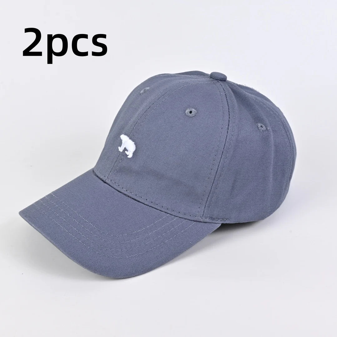 Bear Embroidered Baseball Cap