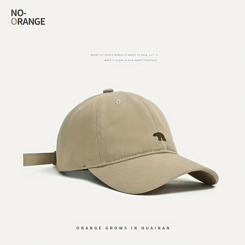 Bear Embroidered Baseball Cap