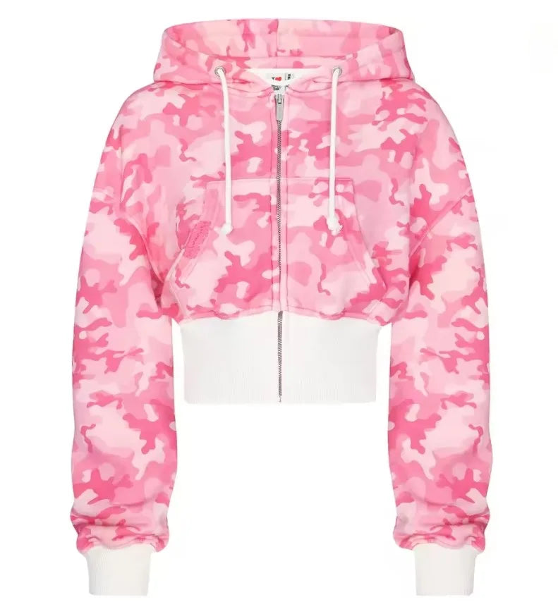 Y2K Vintage Oversized Cherry Blossom Embroidered Hoodie