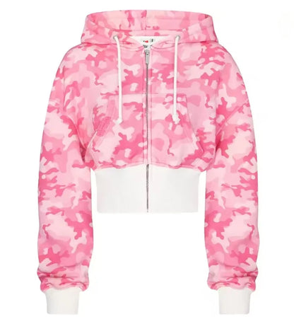 Y2K Vintage Oversized Cherry Blossom Embroidered Hoodie