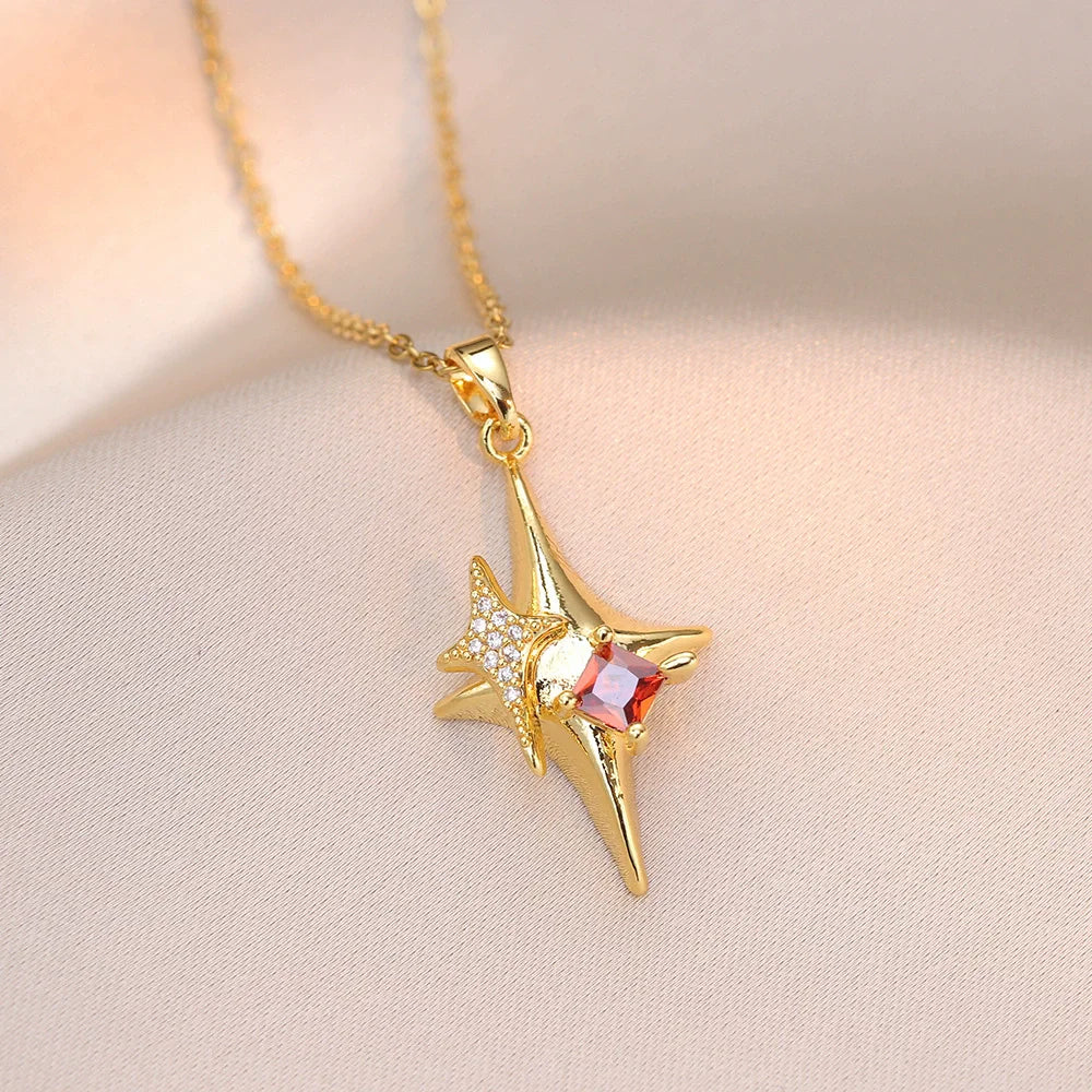 Collier en argent sterling avec pendentif étoile de David, pour femme, avec cristaux mobiles, bijoux hébraïques israéliens, en acier inoxydable, pendentifs Hanouka