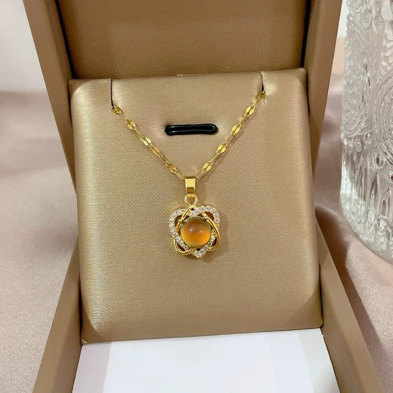 Collier en argent sterling avec pendentif étoile de David, pour femme, avec cristaux mobiles, bijoux hébraïques israéliens, en acier inoxydable, pendentifs Hanouka