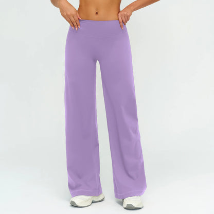 Yoga Pants Women's Soft Straight Leg Pants Yoga Bell-bottoms Sweatpant Straight Breathable Gym Runing Casual Wide-leg Pants