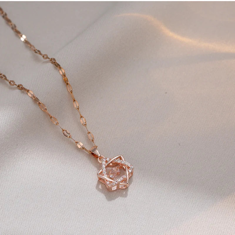 Collier en argent sterling avec pendentif étoile de David, pour femme, avec cristaux mobiles, bijoux hébraïques israéliens, en acier inoxydable, pendentifs Hanouka