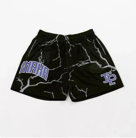 Leopard Mesh Shorts