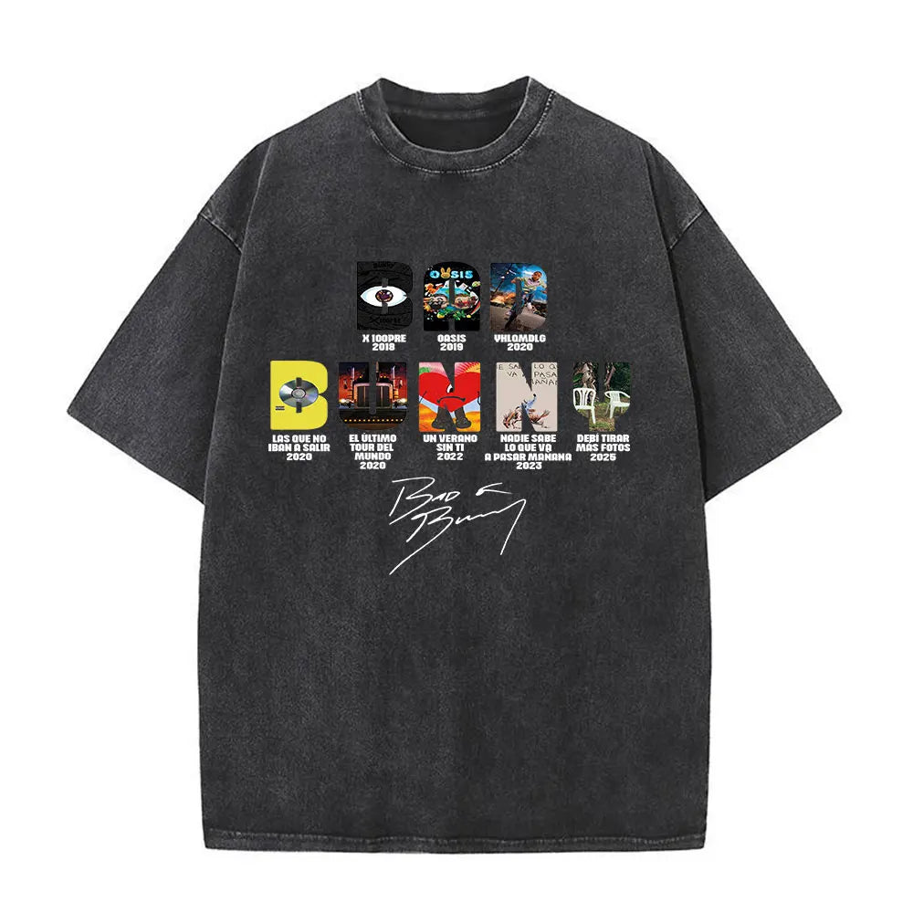 Washed Vintage Bad Bunny Tee`s