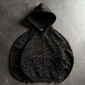 Sweat à Capuche Zippé Imprimé Léopard Minimaliste 2026 Pour Hommes Femmes Ample Imprimé Intégral Tissu Doux Tendance Quotidien Streetwear