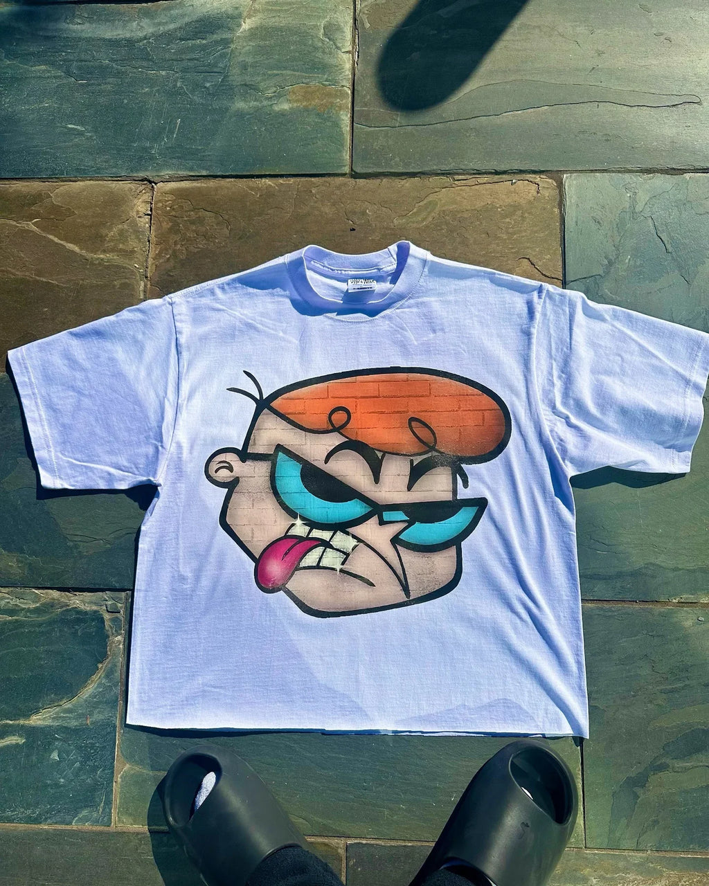 T-shirt ample unisexe en coton style hip-hop streetwear Harajuku avec motif de dessin animé américain chic
