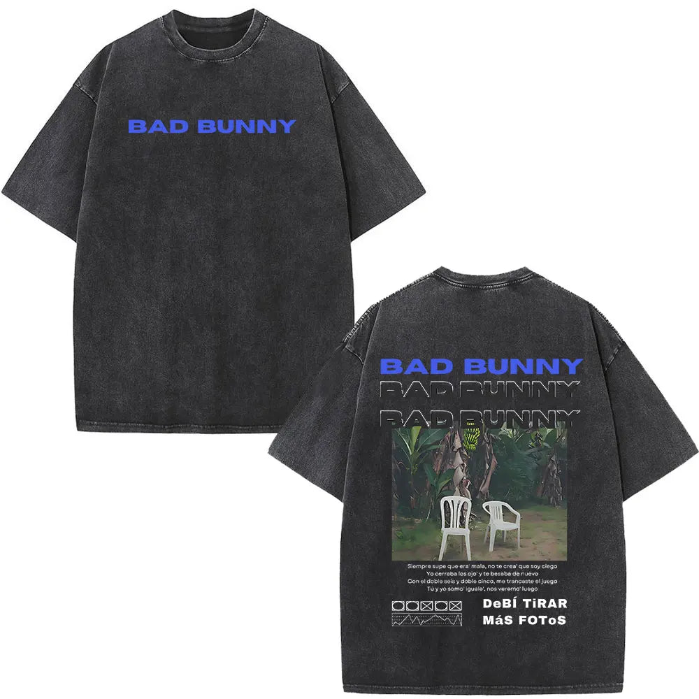 Washed Vintage Bad Bunny Tee`s