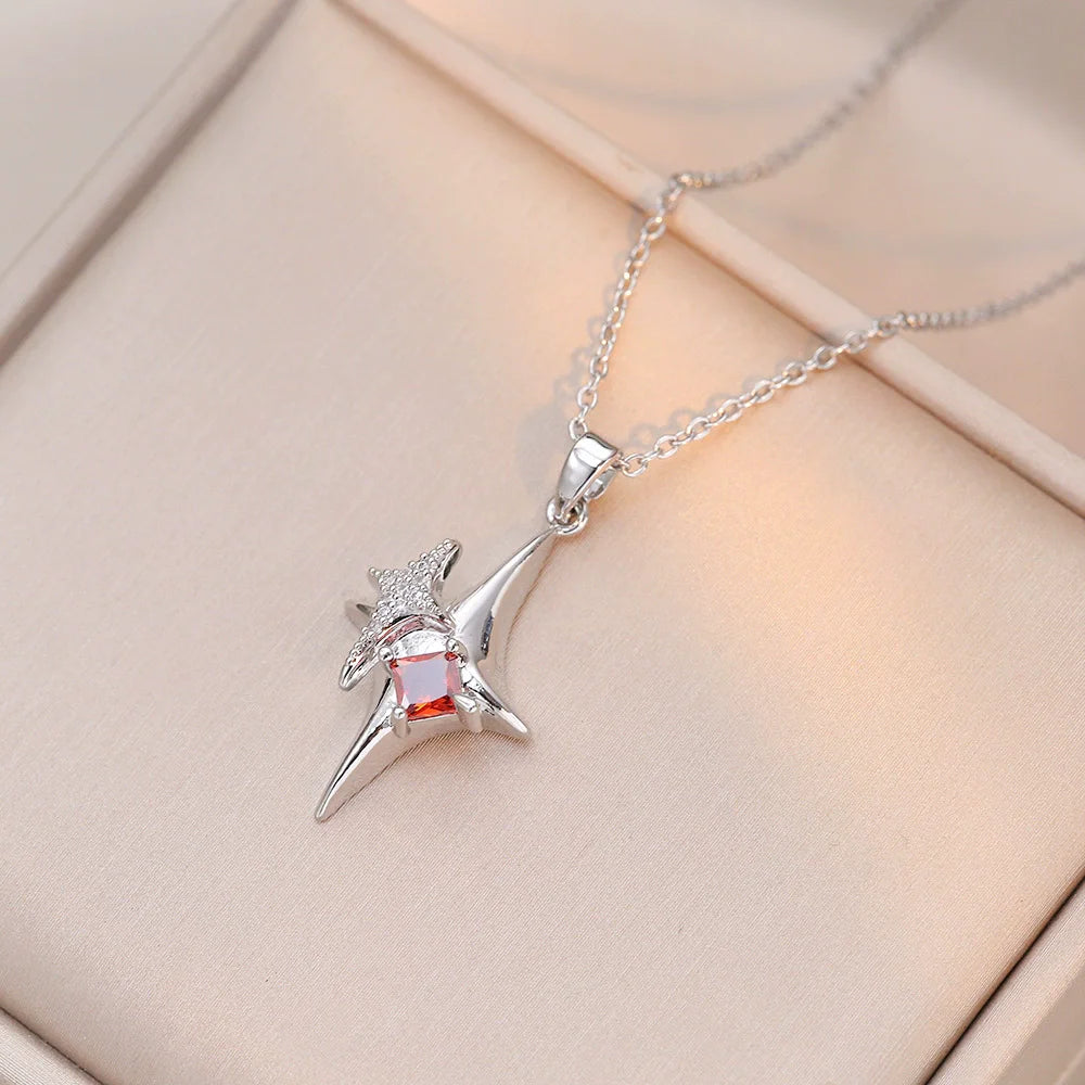 Collier en argent sterling avec pendentif étoile de David, pour femme, avec cristaux mobiles, bijoux hébraïques israéliens, en acier inoxydable, pendentifs Hanouka