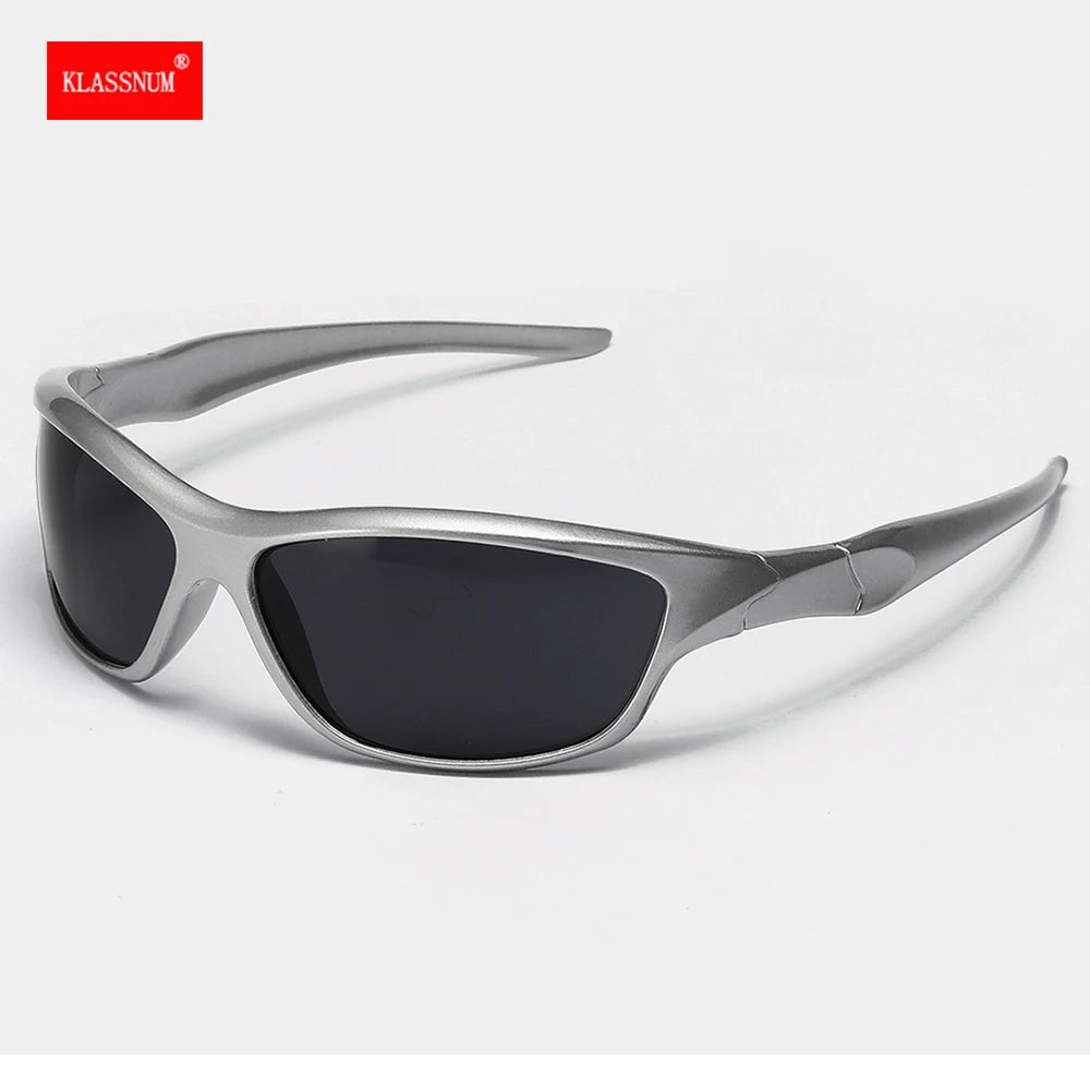 Silver Retro Sport Sunglasses