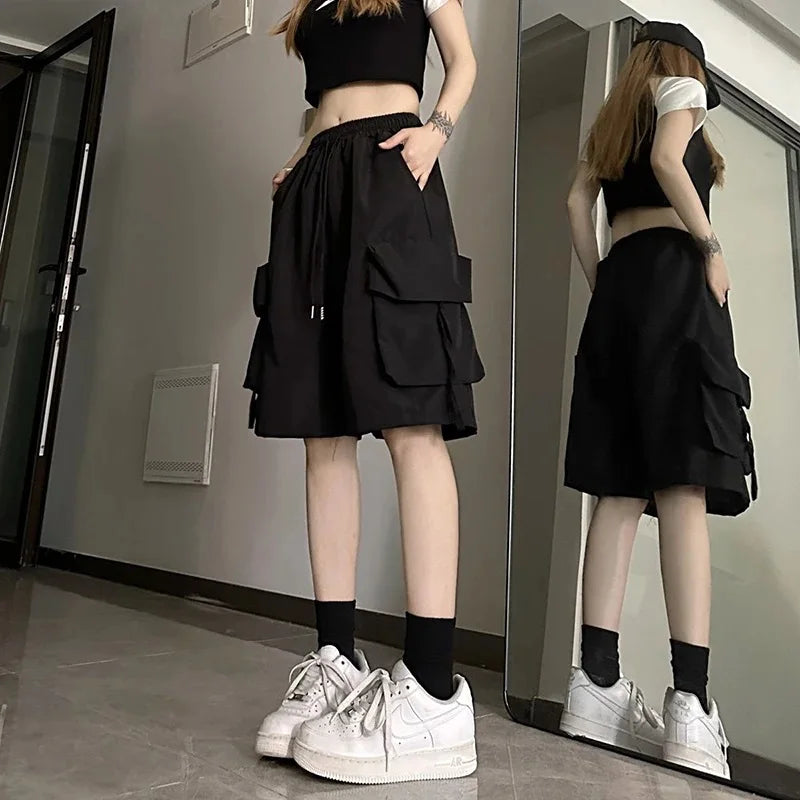 Wide-Pocket Cargo Shorts