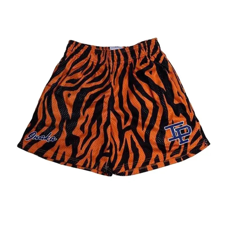 Leopard Mesh Shorts