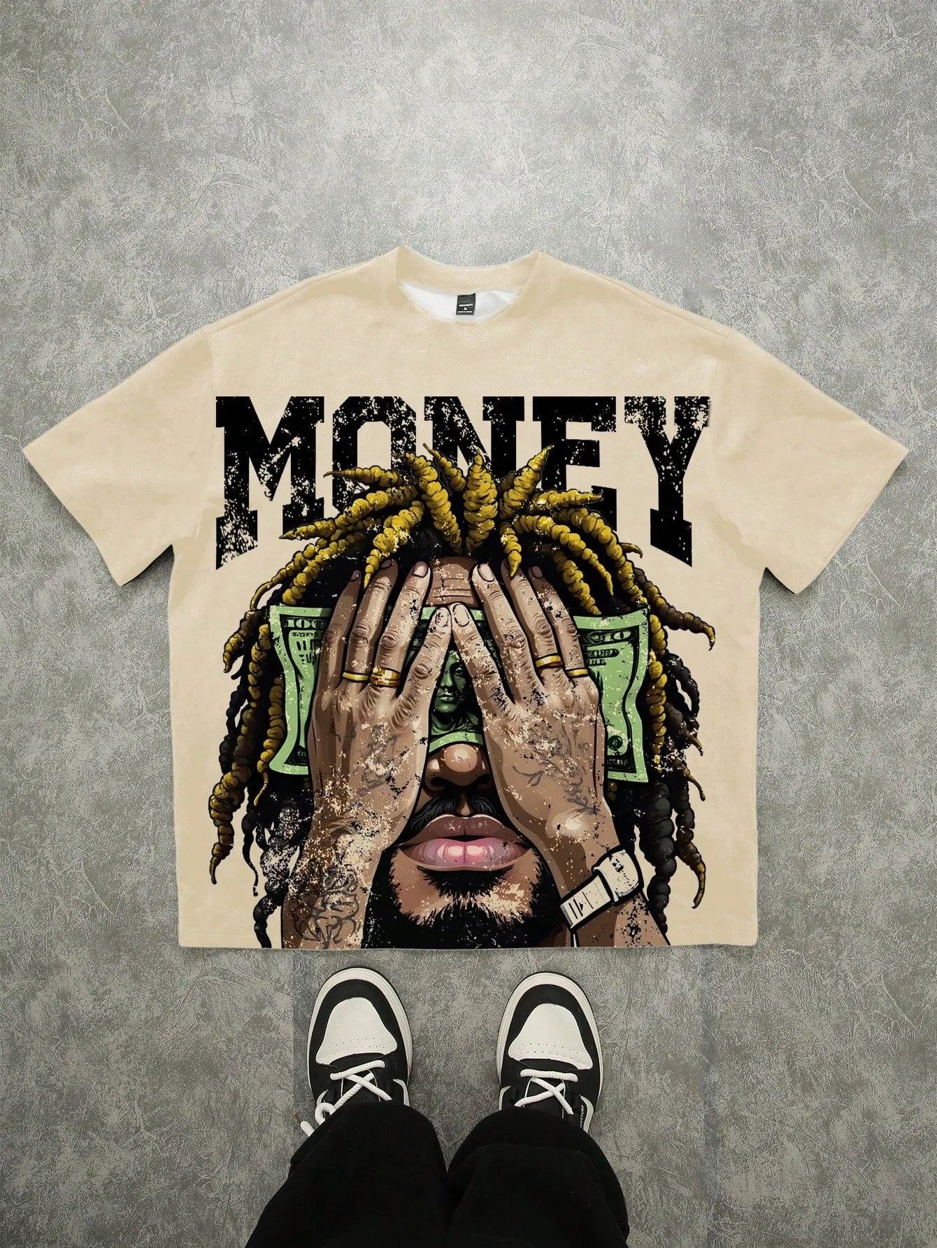 Dark Money Letter 3D Tee