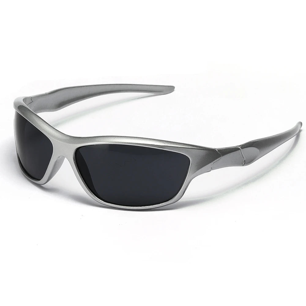 Silver Retro Sport Sunglasses