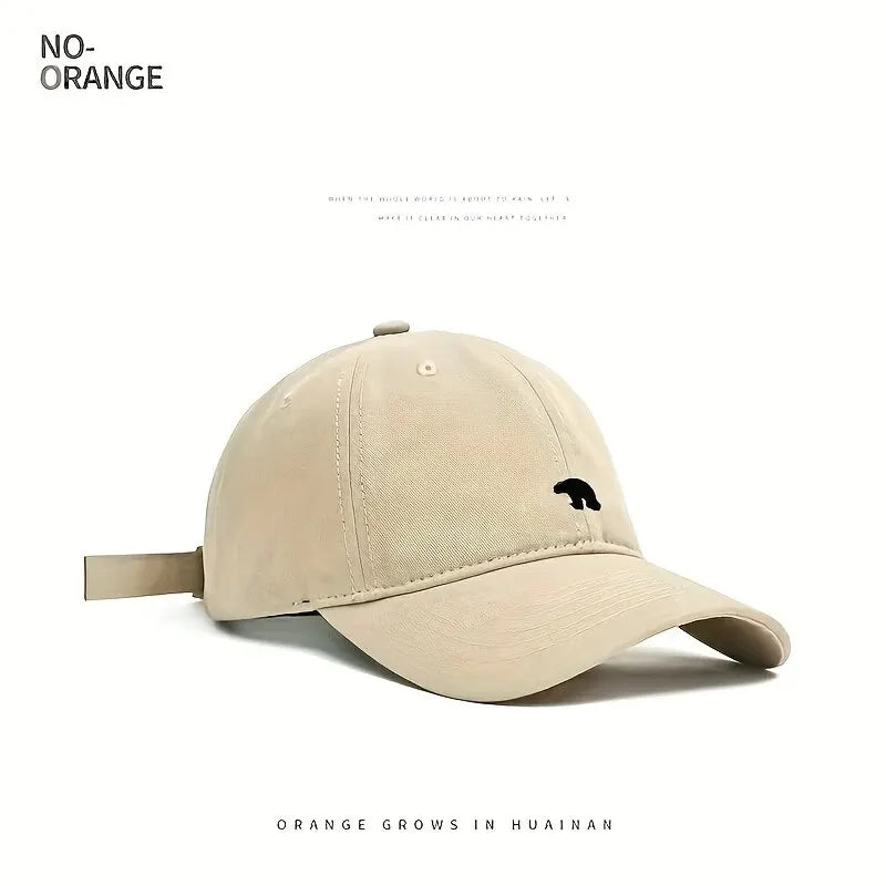Bear Embroidered Baseball Cap
