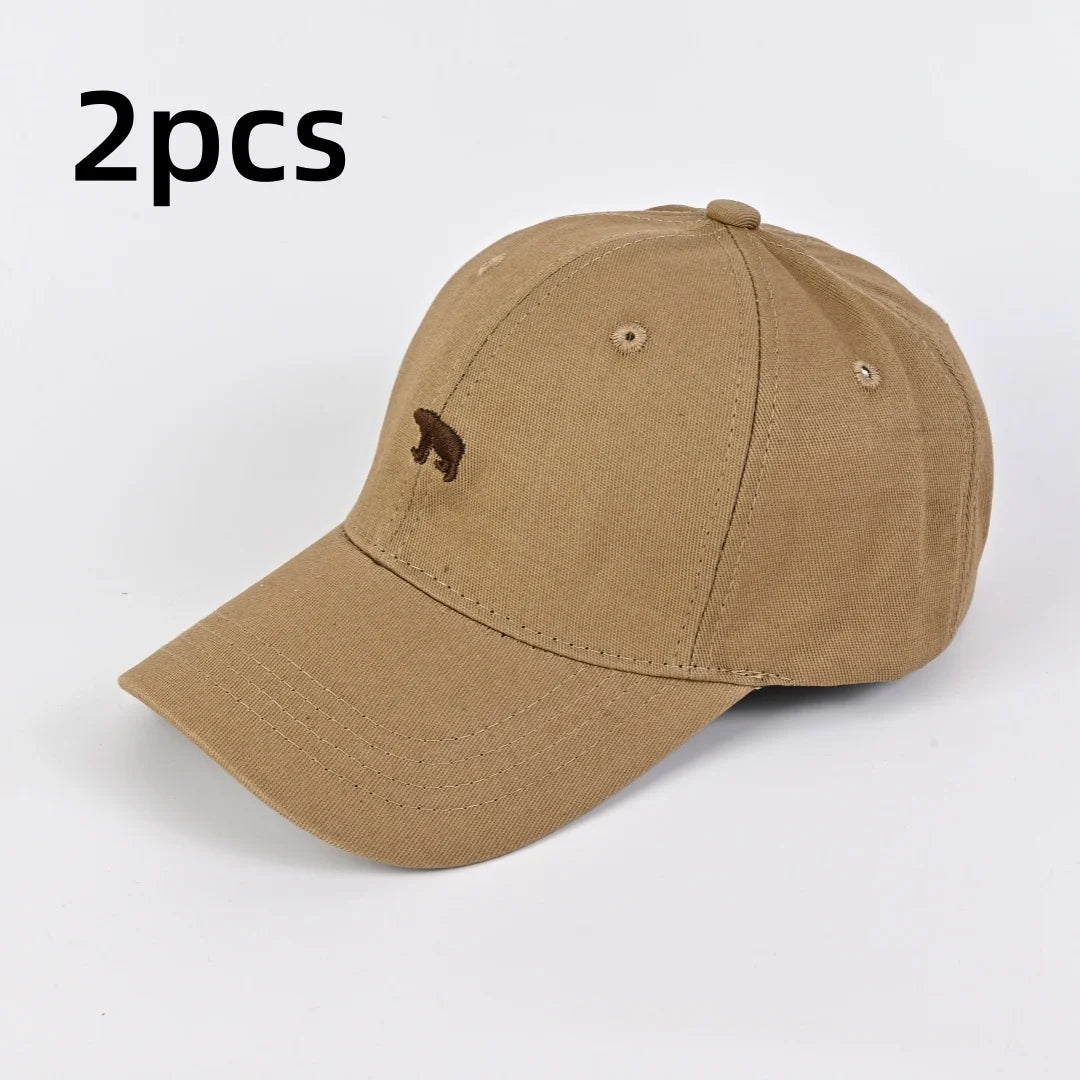 Bear Embroidered Baseball Cap