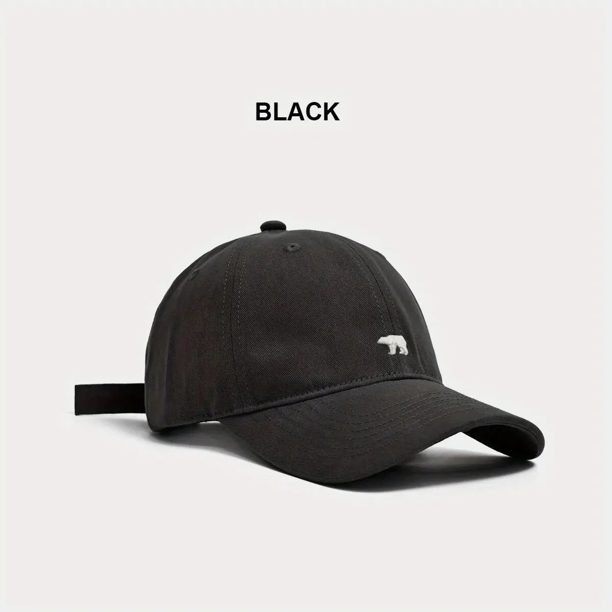 Bear Embroidered Baseball Cap
