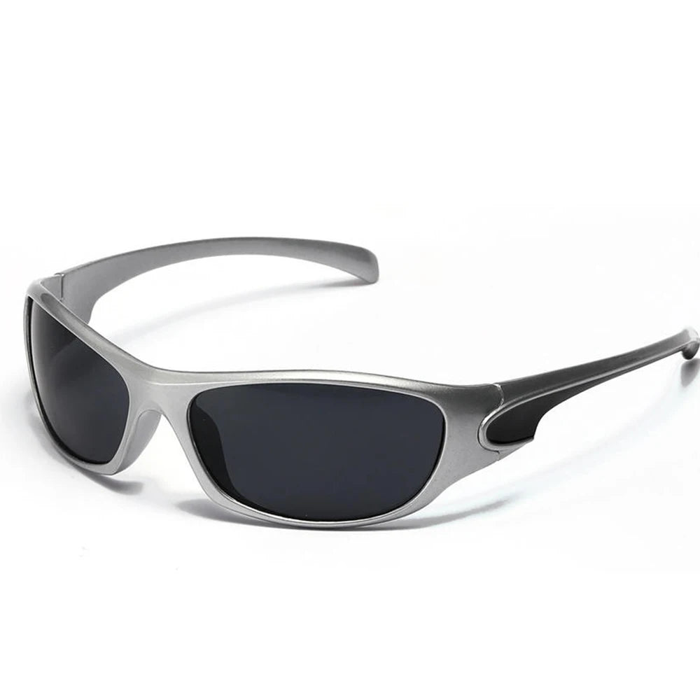 Silver Retro Sport Sunglasses