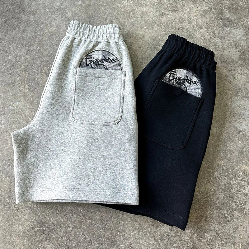Nox Y2K Disc Embroidered Shorts
