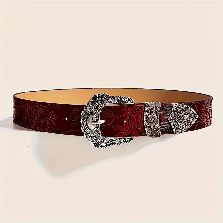 Ceinture bohème imprimée style western cowgirl pour femme (1 pièce), résistante et idéale au quotidien pour Halloween, l'été, l'école et l'automne.