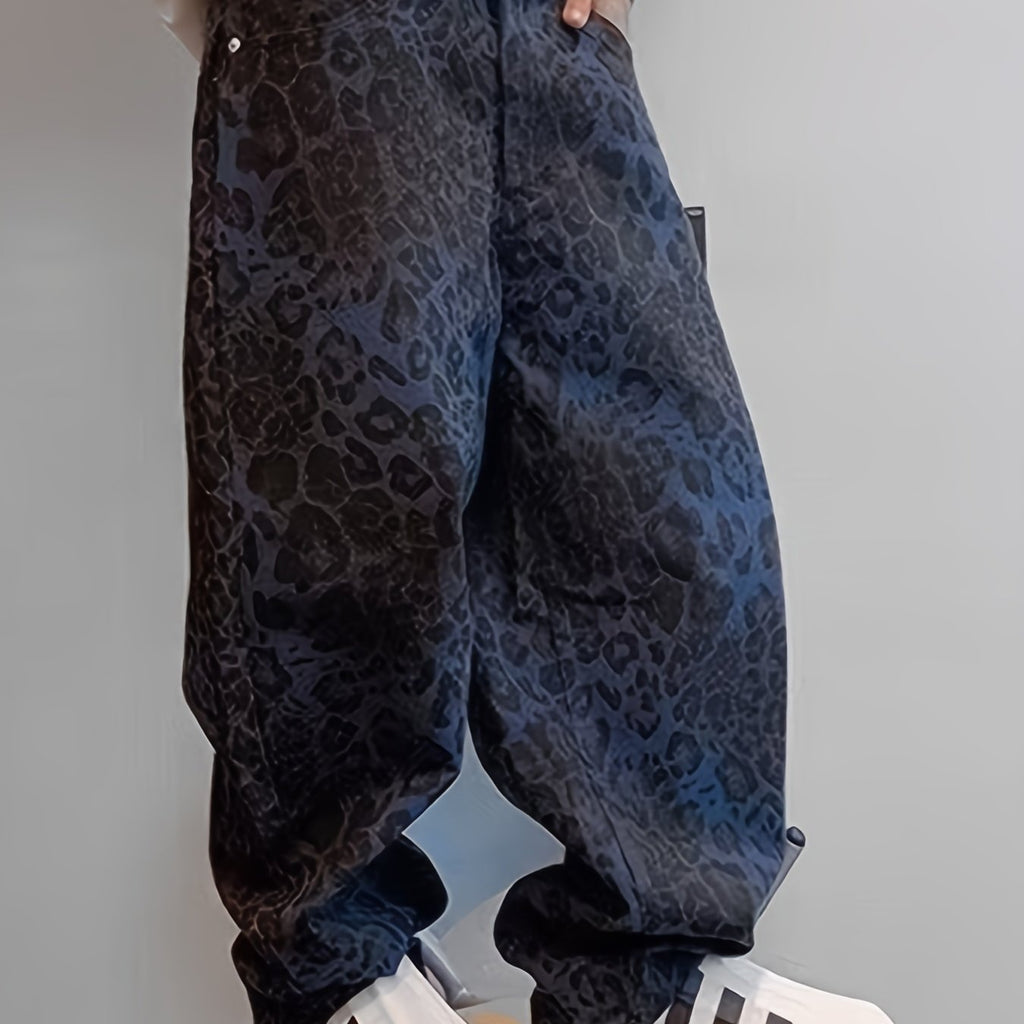 Pantalon long imprimé décontracté pour homme